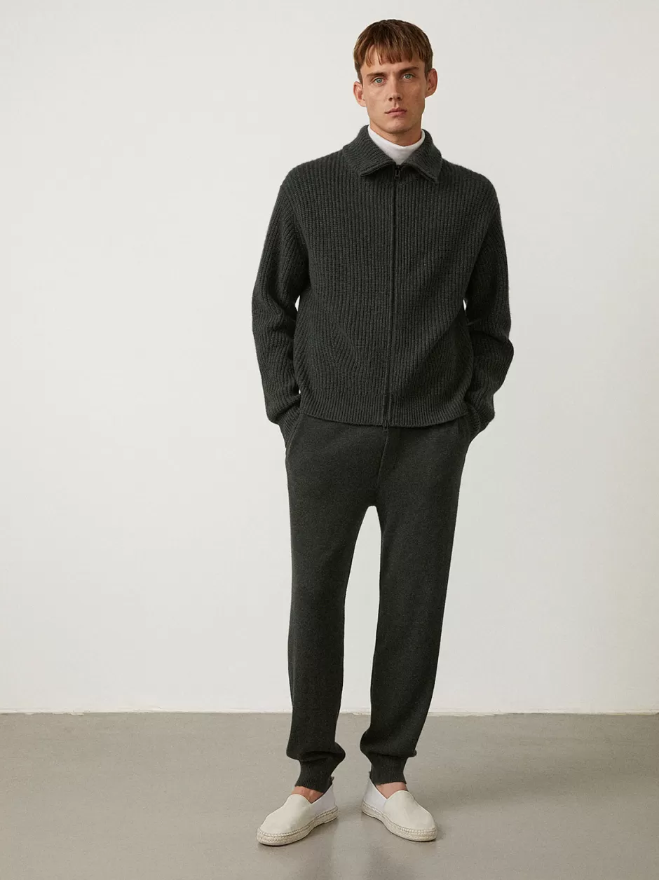 Men LISA YANG The Clement Zip Cashmere Cardigan