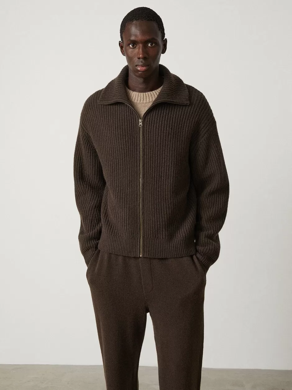 Men LISA YANG The Clement Zip Cashmere Cardigan