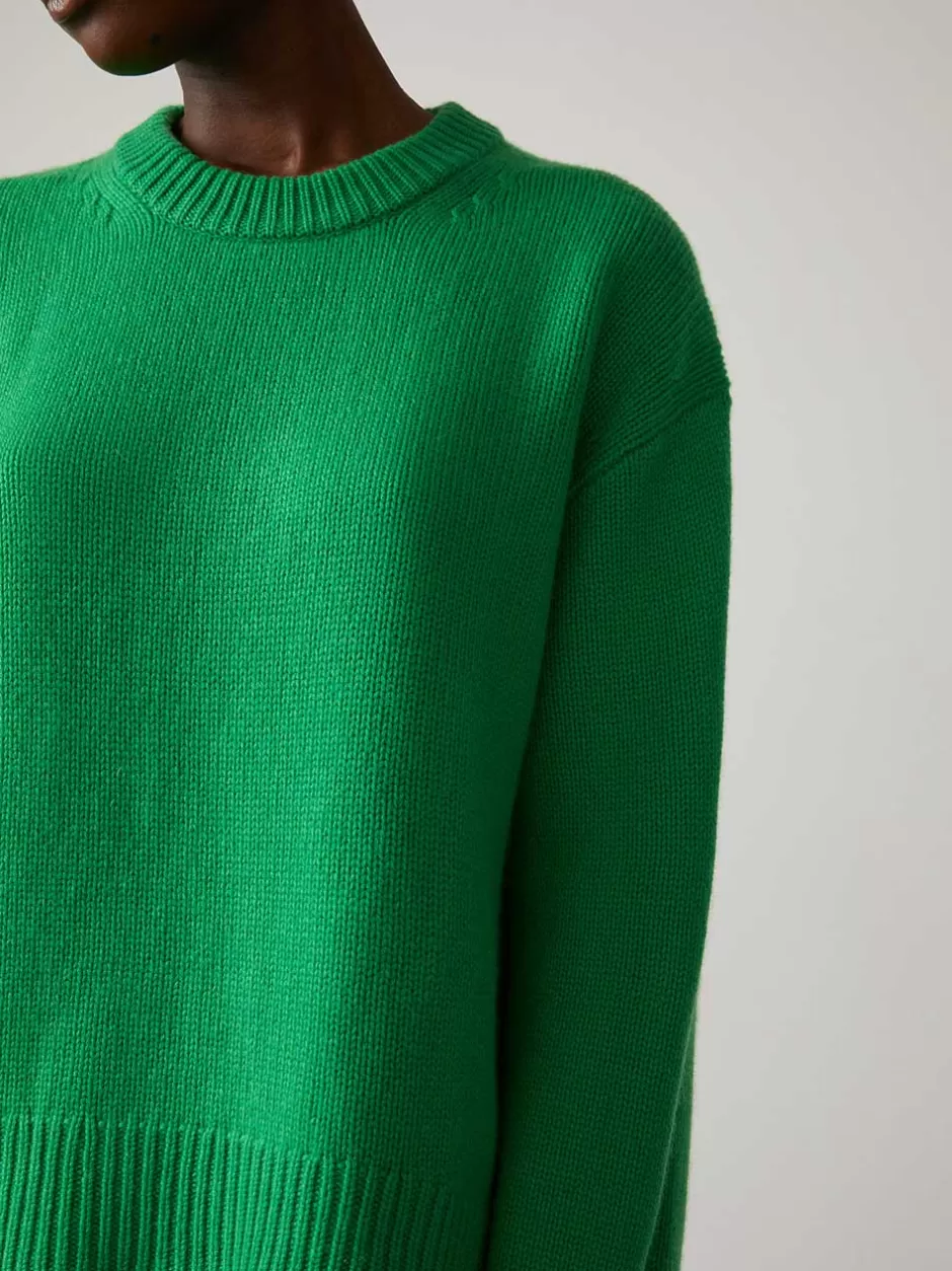 Women LISA YANG The Noor Sweater | Green Cashmere Sweater Women