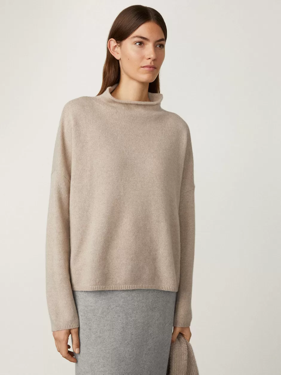 Women LISA YANG The Y Sweater | Mock Neck Cashmere Sweater